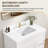 42'' W X 4'' H Engineered Stone Carrara White Backsplash Rectangular Vanity Top Polished Back Splash for Bathroom Countertop