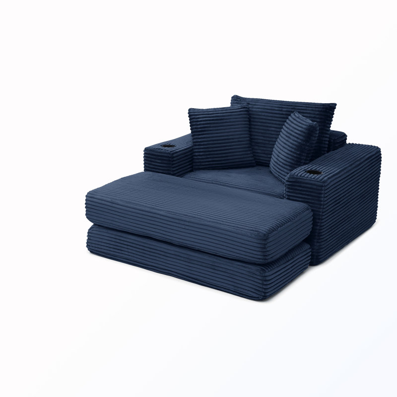 Chaise longue 3-en-1 sans nuage, Bleu