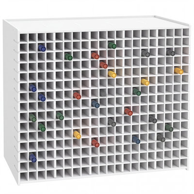 Organisateur de 300 marqueurs pour bureau, porte-stylo diviseur réglable avec rangement de grande capacité, support de bureau vertical ou horizontal pour marqueurs, crayons de couleur, stylos et brosses en gel