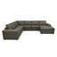 Canapé modulaire à large accoudoirs en cuir assorti-1569442749-1569442739