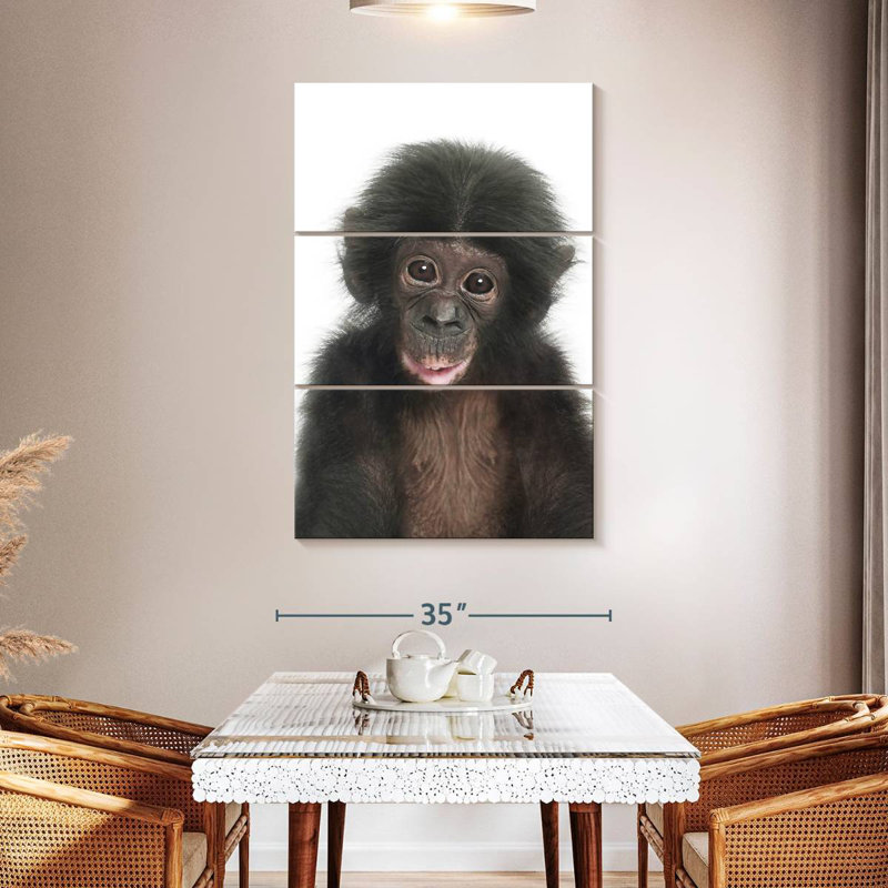 Brampt Baby Monkey, 65" H x 42" W