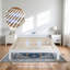 Structure de lit plateforme en bois massif de 12 pouces, structure de lit en bois sans sommier-548892372-548892395