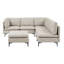 Canapé modulaire rembourré avec pieds en métal-220283271