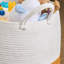 Cotton Round Laundry and Storage Basket - 21.7" x 21.7" x 13"-106776505