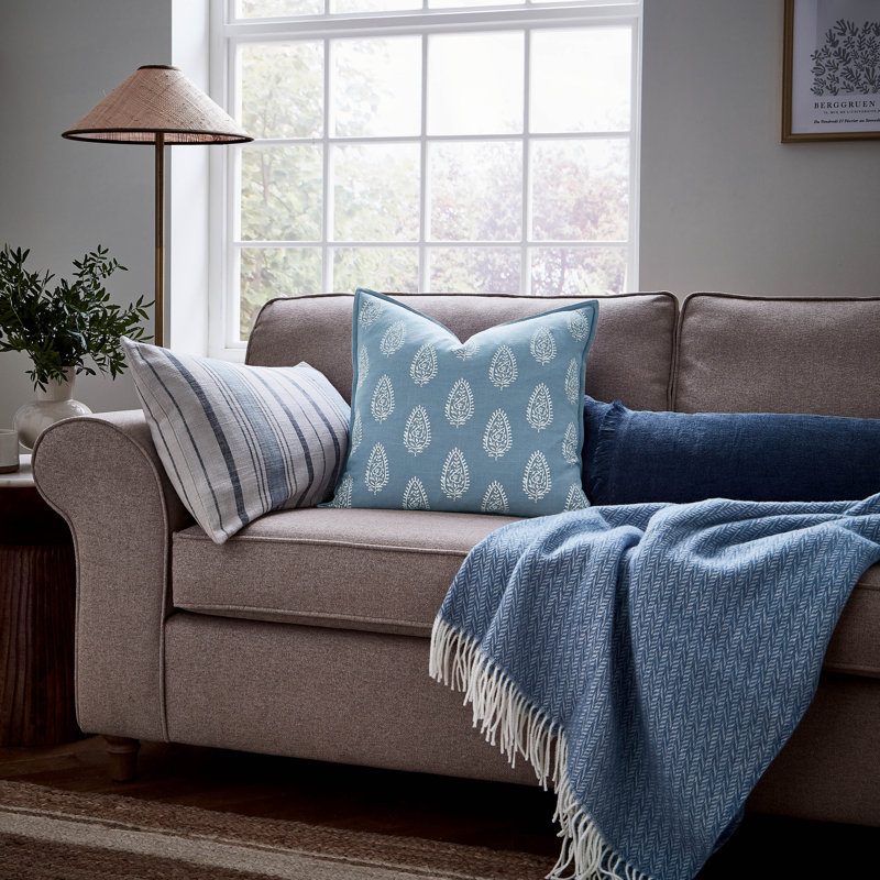 Lir Rectangular Boudoir / Breakfast Cushion, Blue