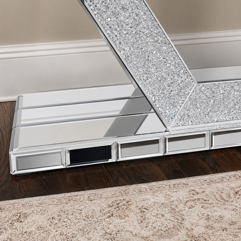 Miroir d'entrée hexagonal en cristal Sparkling