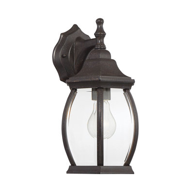 Alhaji 1 Light Wall Lantern in Bronze