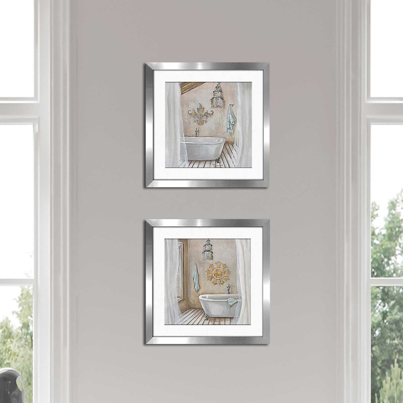 Crystal Bath' Print Under Glass