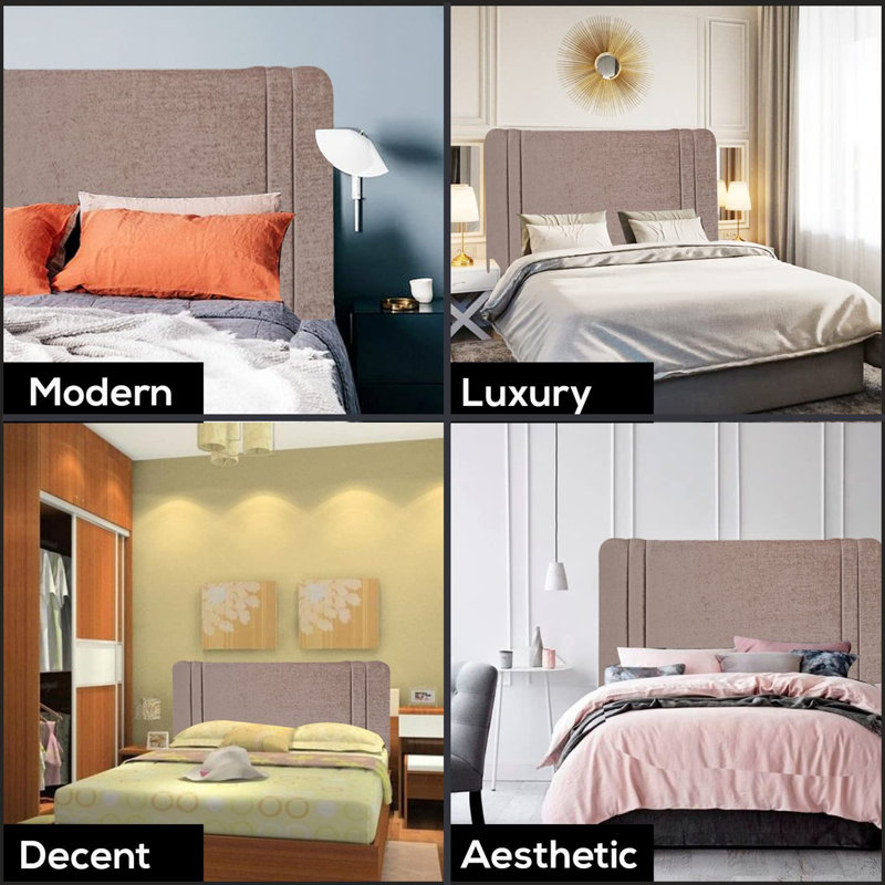 Cail King Upholstered Headboard, Mink