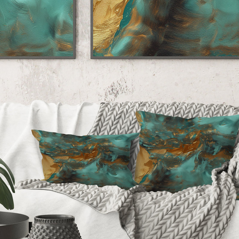 Coussin Whirling Waves I - Abstract Abstract