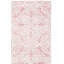 Tapis rose foncé / ivoire en laine touffetée à la main Noor-541710626