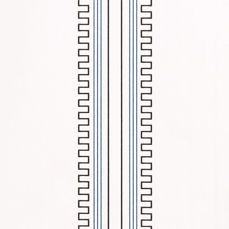 Schumacher x Mary McDonald Greco Stripe Wallpaper, Ivory