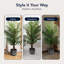  Palmier artificiel en pot de ciment, plante artificielle pour la maison ou le bureau - 60 po