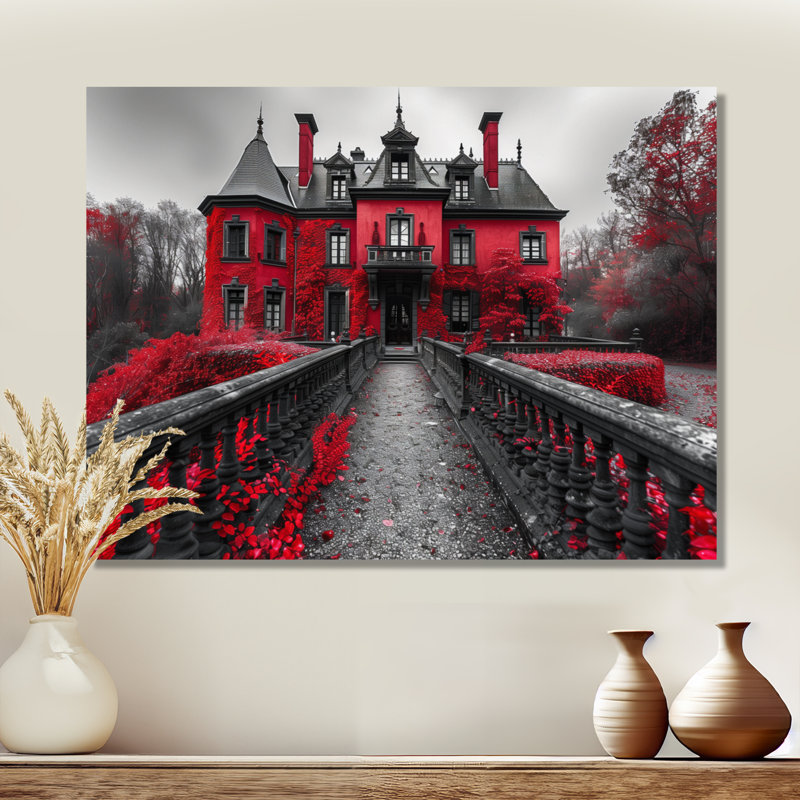 Forsman - Chateaus, impression d'art mural, H 12 po x l 20 po x P 1 po, Toile tendue