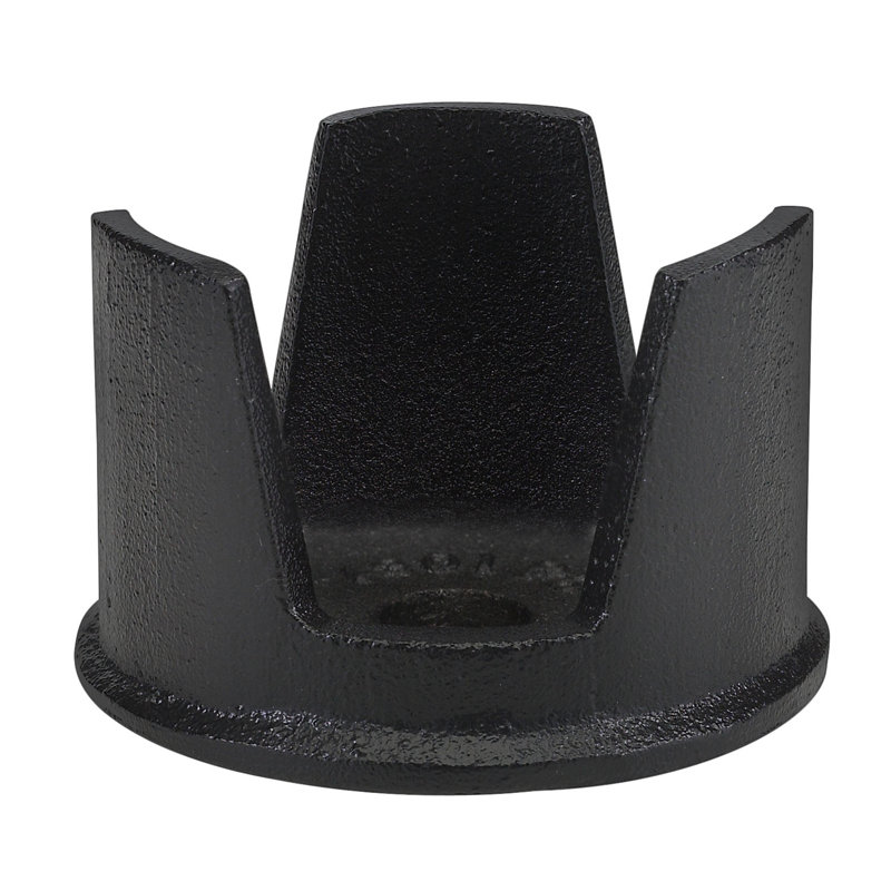 Black Cast Aluminum Pier Mount Base for Post Lanterns