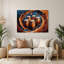 «Music Bongo Drums», art mural en métal brun-603749160