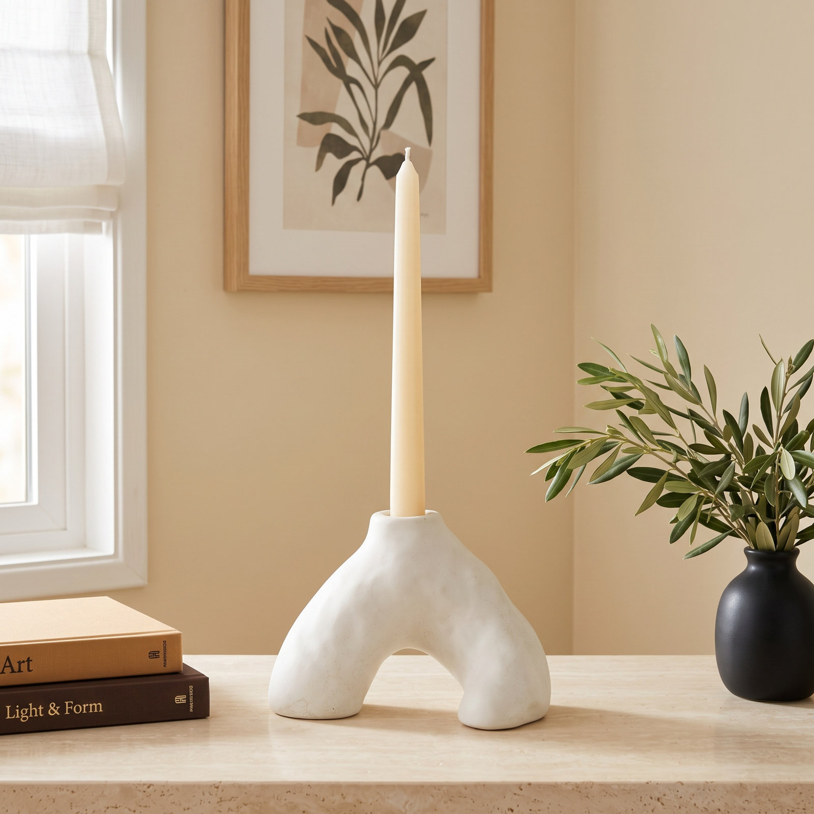 Baja Ceramic Candlestick Holder