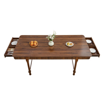 78.74'' Farmhouse Dining Table With Drawer