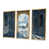 Toile avec cadre flottant or