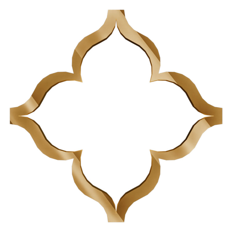 Très petits panneaux muraux décoratifs en acrylique May, l 7 3/8 po x H 7 3/8 po x T 1/8 po, miroir doré May, Doré