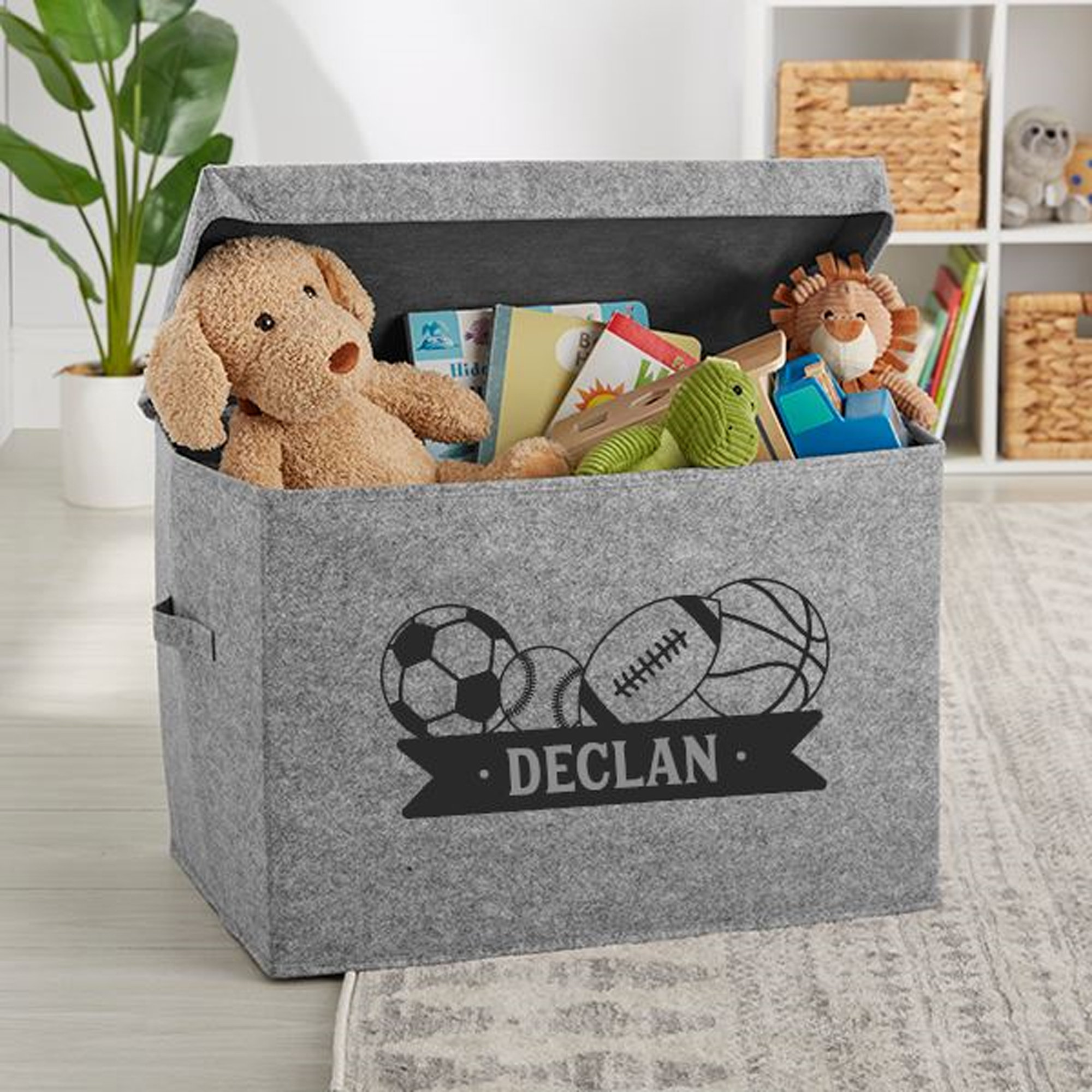 Jtj Sourcing  Blue Plastic Toy Organizers and Storage Toy Chest