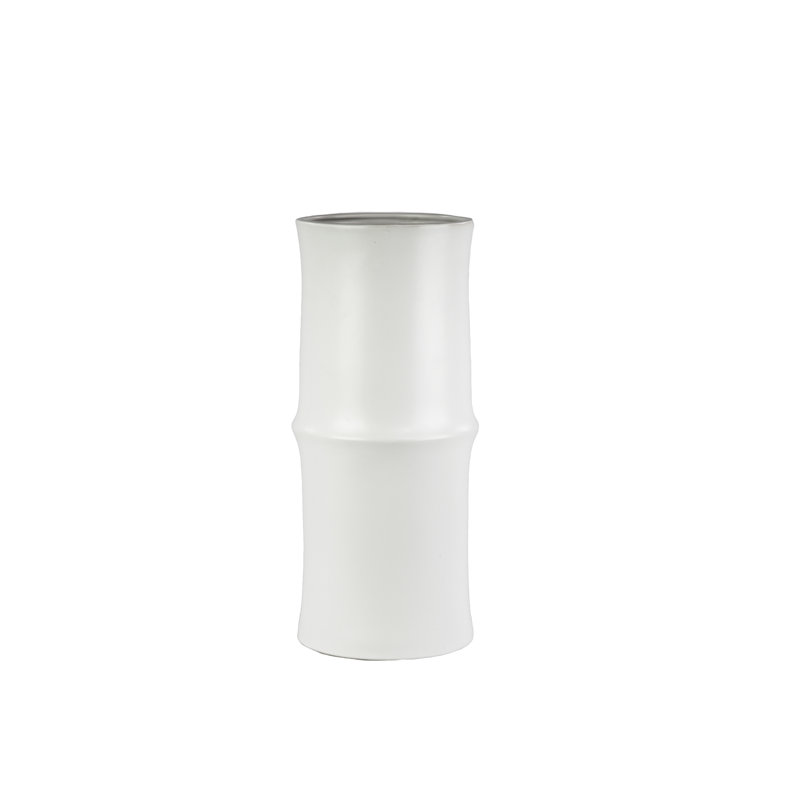 Harty Ceramic / Porcelain Table Vase, 12" H x 5.5" W x 5.5" D