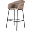 Tabouret de bar d'extérieur en osier brun clair, ensemble de 2-511064628