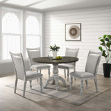 Geovany 4 - Person Pedestal Dining Set