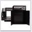 Twin-Twin Over Full L-Shaped Bunk Bed With 3 Drawers, Portable Desk And Wardrobe-609829242