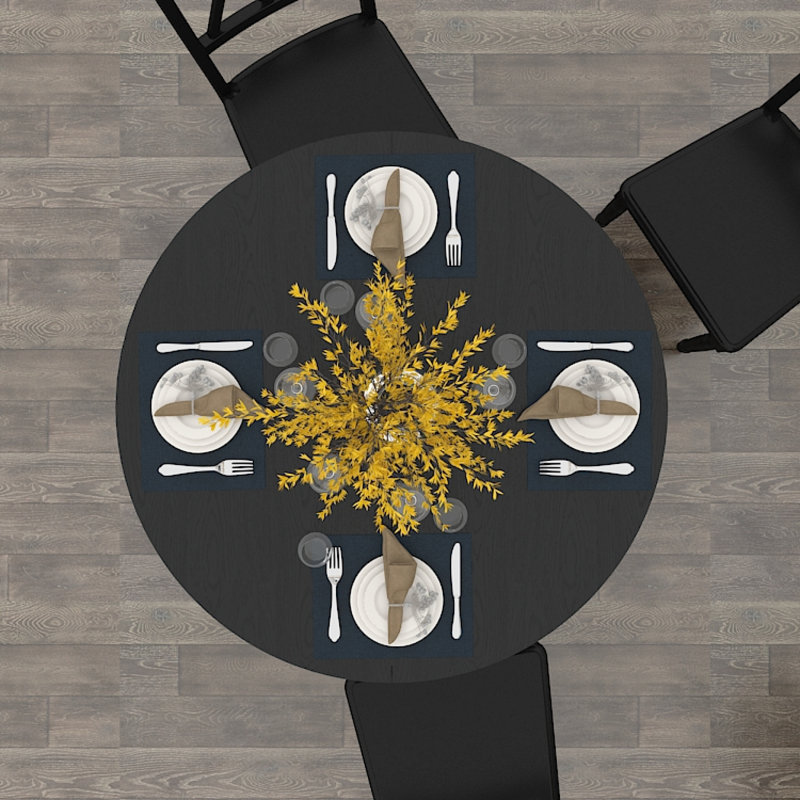 X43" farmhouse expandable oval dining table: black trestle x-shaped base, removable leaf for flexible seating