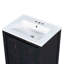 Petit meuble-lavabo de style rétro avec lavabo en céramique