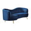 Ensemble de salon dos de chameau bleu