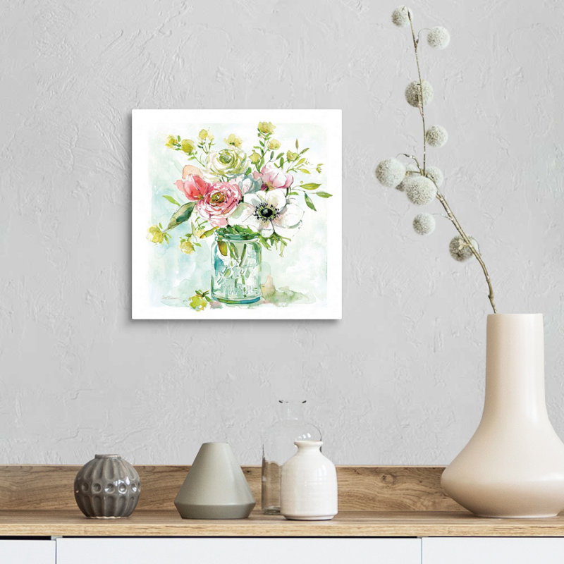 Asbury Garden Belle Bouquet II - reproduction d'art sur toile, Toile tendue, H 12 po x l 12 po x P 1,25 po