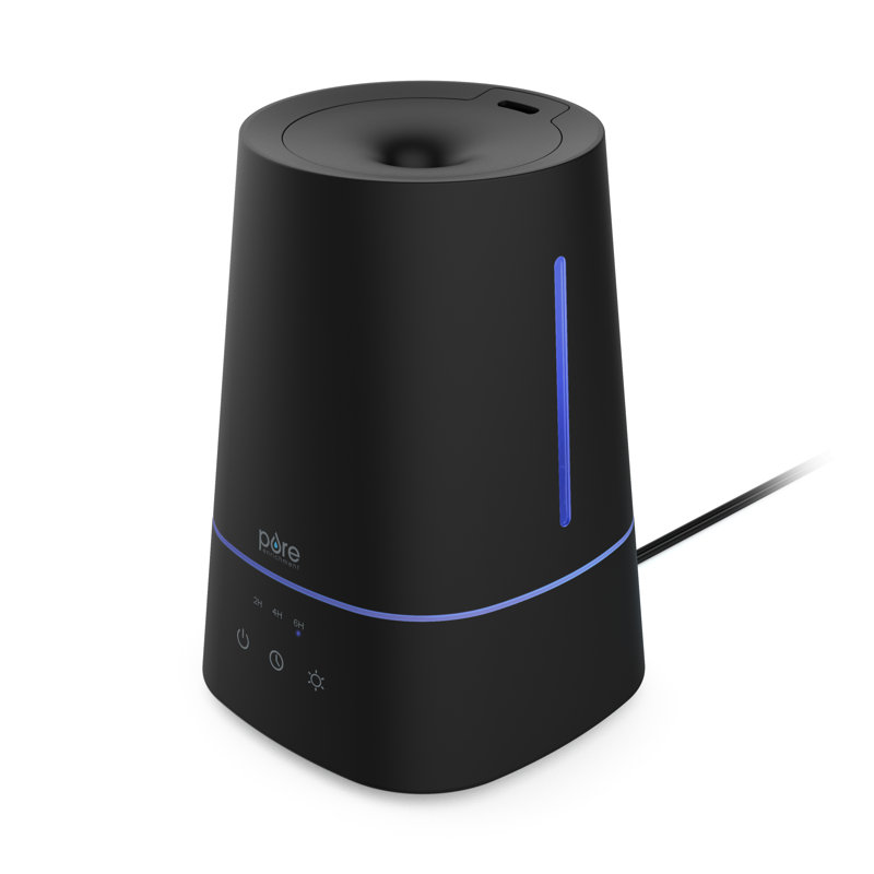 Humidificateur ultrasonique de table à vapeur froide 3,7 L Hume Pi., Noir