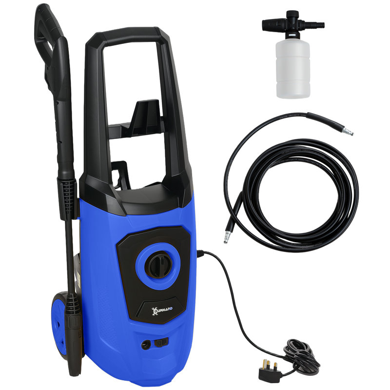 DURHAND High-Performance Power Washer 1800W, 150 Bar, 510 L/h, Blue