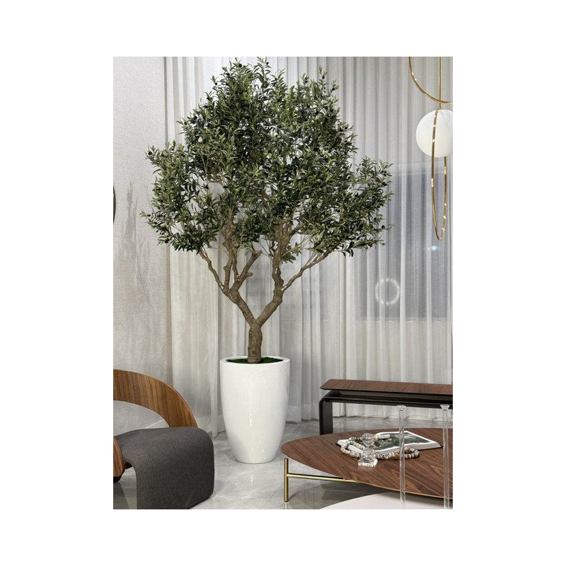 98" Artificial Olive Tree in Pot