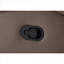 Pour les petits espaces de vie, fauteuil inclinable manuel moderne, similicuir brun chaud compact