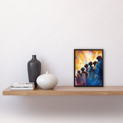 Female Gospel Choir Group Singing Hymns - Single Picture Frame Print