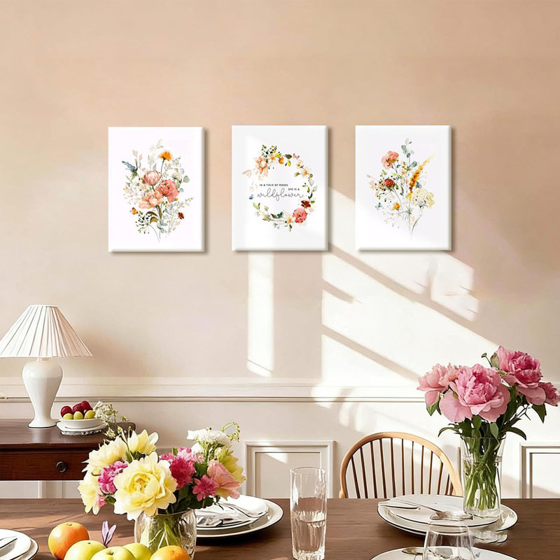 3 Piece Wrapped Canvas Wall Art