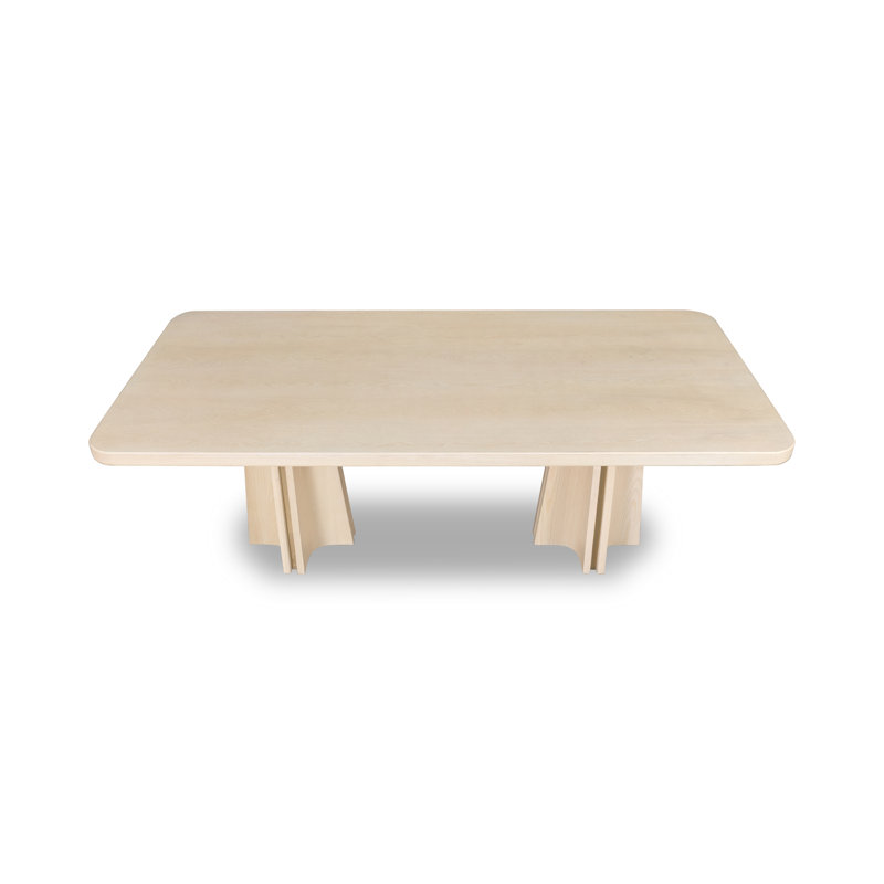 Table de salle à manger à double piédestal Charmika