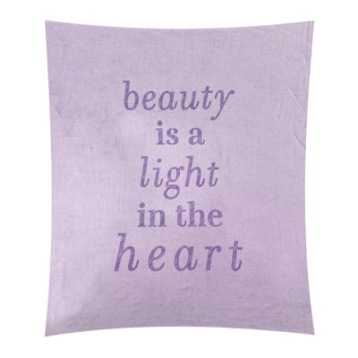 Tapisserie en polyester en citation de beauté