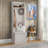 Rustic Hall Tree With Shoe Storage Bench, Entryway Bench With Coat Rack, Accent Coat Tree With Storage Shelves For Hallway, Mudroom Wood Grain