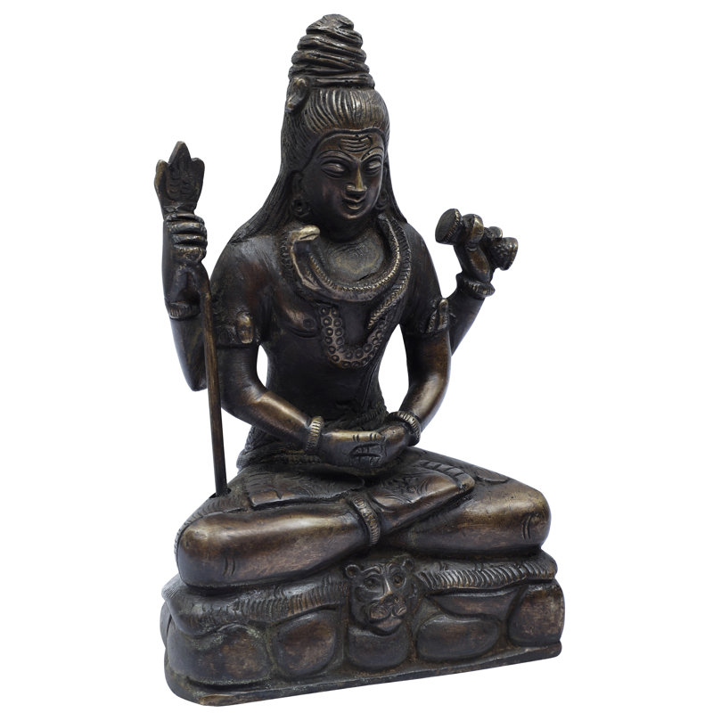 Statue Mahayogi Shiva, Noir
