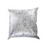 Housse de coussin en cuir de vache double face