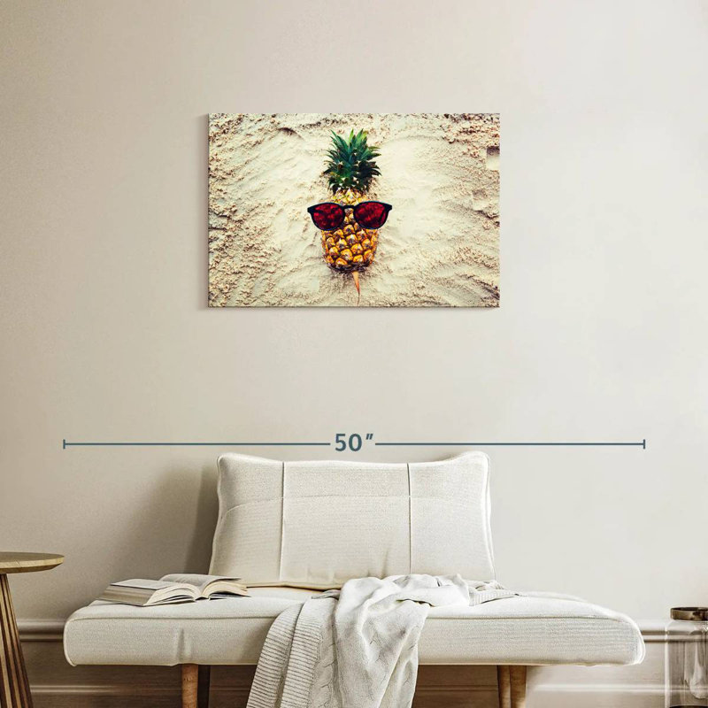Yarlin Cool Sandy Pineapple, 20" H x 30" W