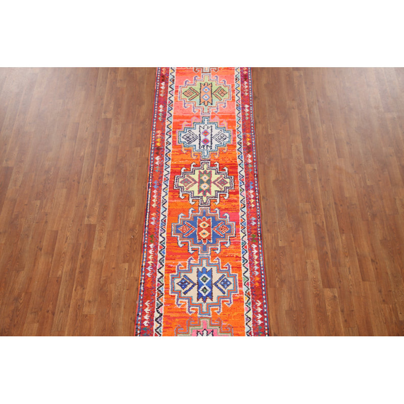 Handmade Silk Anatolian Turkish Runner Rug 3x13