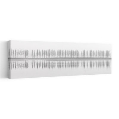 Minimalist Tree Reflections Minimalist Peaceful Serene Landscape Nature Wall Art