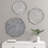 Textured Feather 3-Piece Metal Disc Wall Decor Set-1340092397