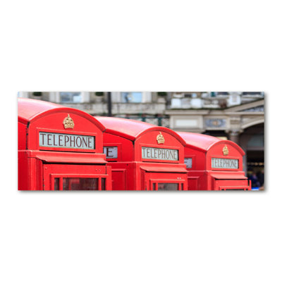 Telephone Booth - Wrapped Canvas Print