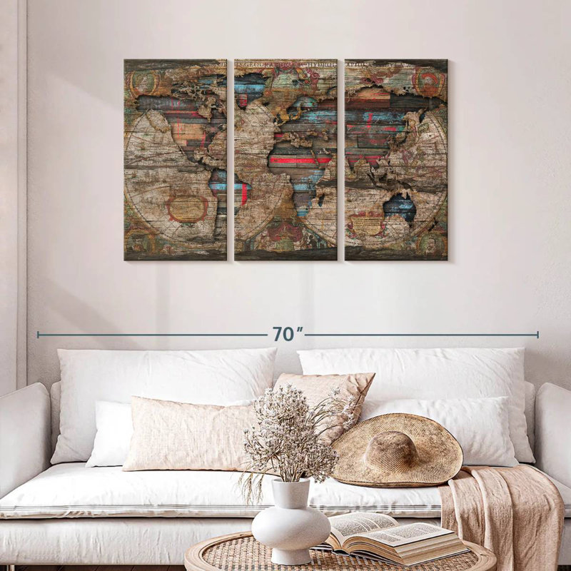 Aliaz Distress World, 28" H x 45" W